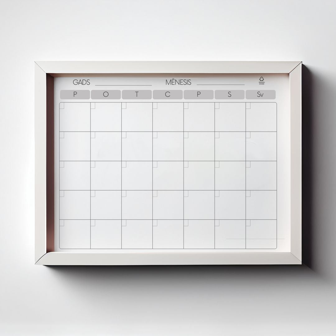 Framed acrylic planner 30 x 40 cm
