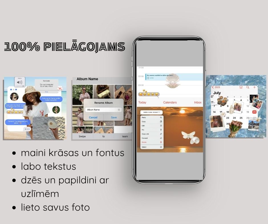 Canva iOS CORE dizaina veidnes satura veidotājiem, mazajiem uzņēmumiem un personīgajiem zīmoliem (+bonuss)
