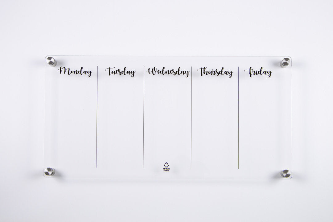WEEKLY Acrylic Wall Planner "MY PERFECT WEEK"