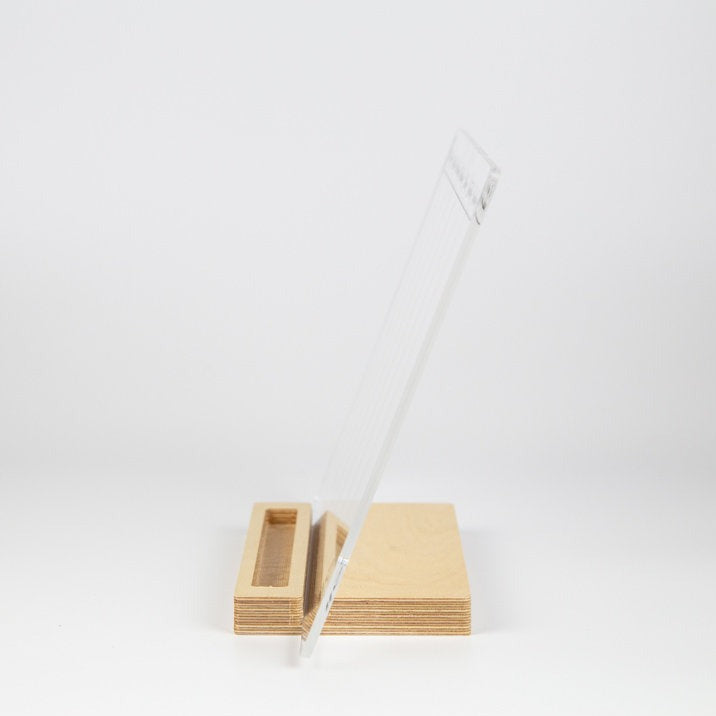 WEEKLY Acrylic Desk Planner with Wooden Stand
