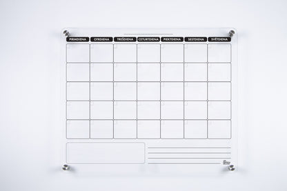 Acrylic Wall Planner "MY PERFECT MONTH" - LARGE