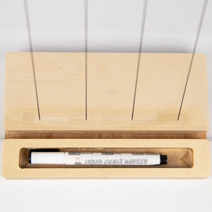 WEEKLY Acrylic Desk Planner with Wooden Stand