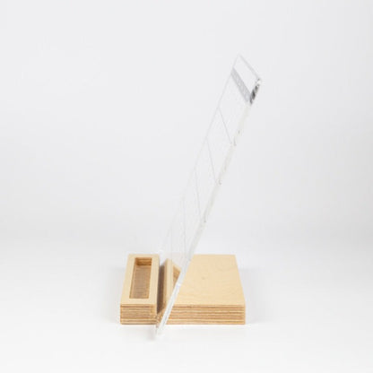 MONTHLY Acrylic Desk Planner with Wooden Stand