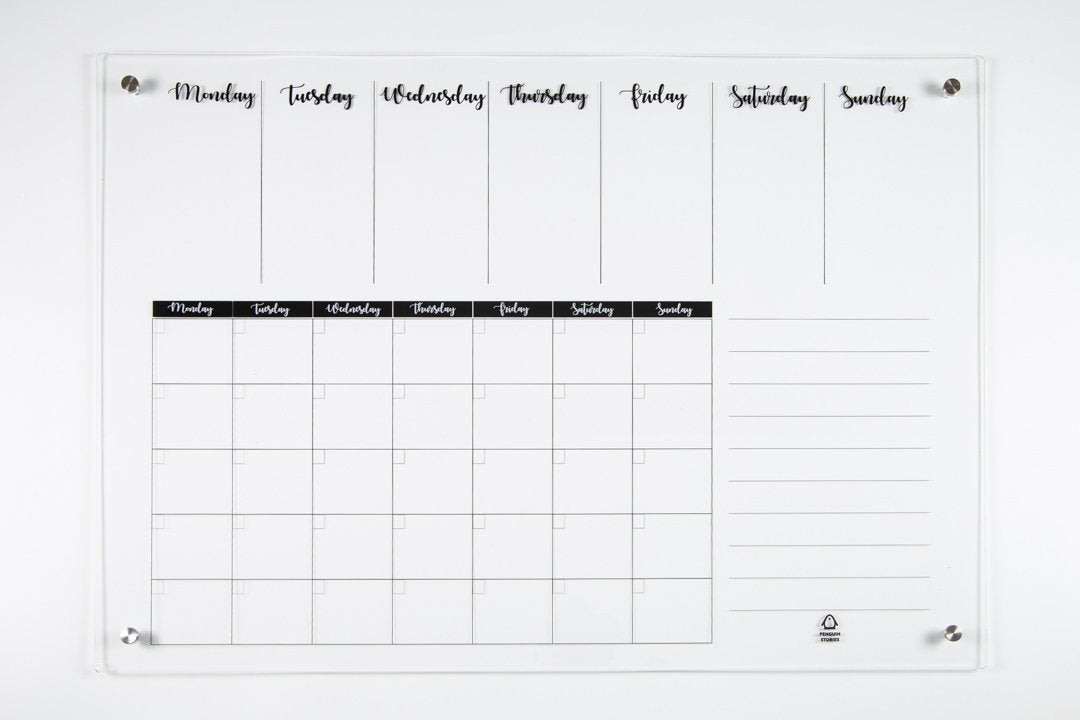 HUGE Acrylic Wall Planner "CLEAR VISION"